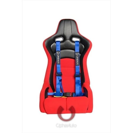 Cipher CPA4002BL Racing Blue 4 Point Racing Harness Pair Set